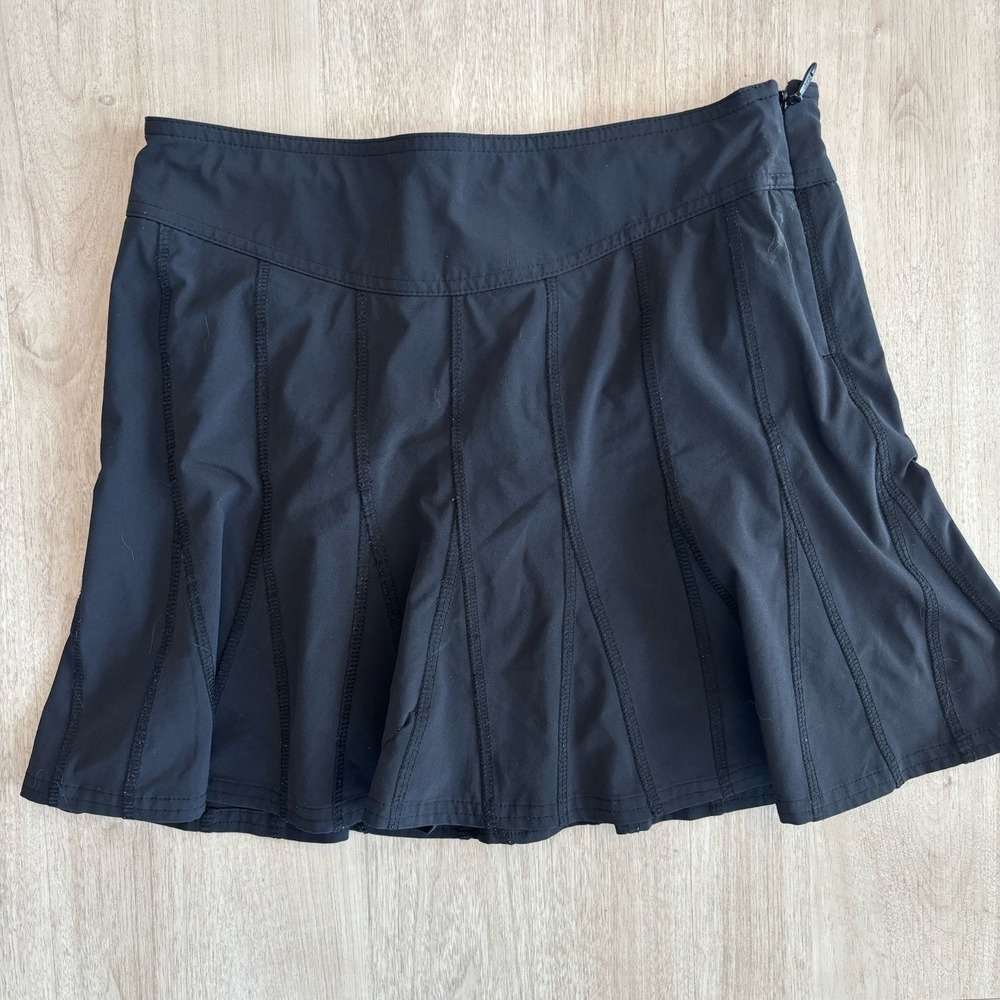 Athleta Skort Women's Sz 0 Black Wear About Pleated Skort Hiking Gym Yoga Tennis